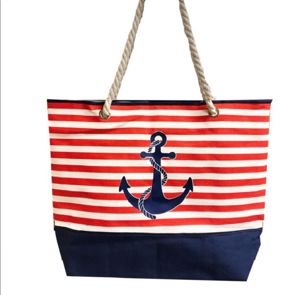 “NWOT” 20 X 15 Kendall & James Striped Beach Bag (Bundle & Save)
